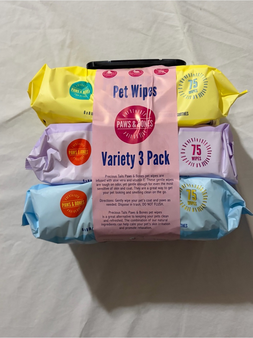Paws & Bones Pet Wipes NWT